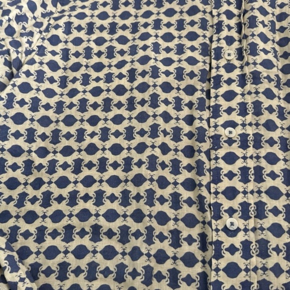 Lovebrand & Co Men's Eye of the Tiger Abaco Linen Shirt 100% Linen Size XXL - Picture 7 of 14